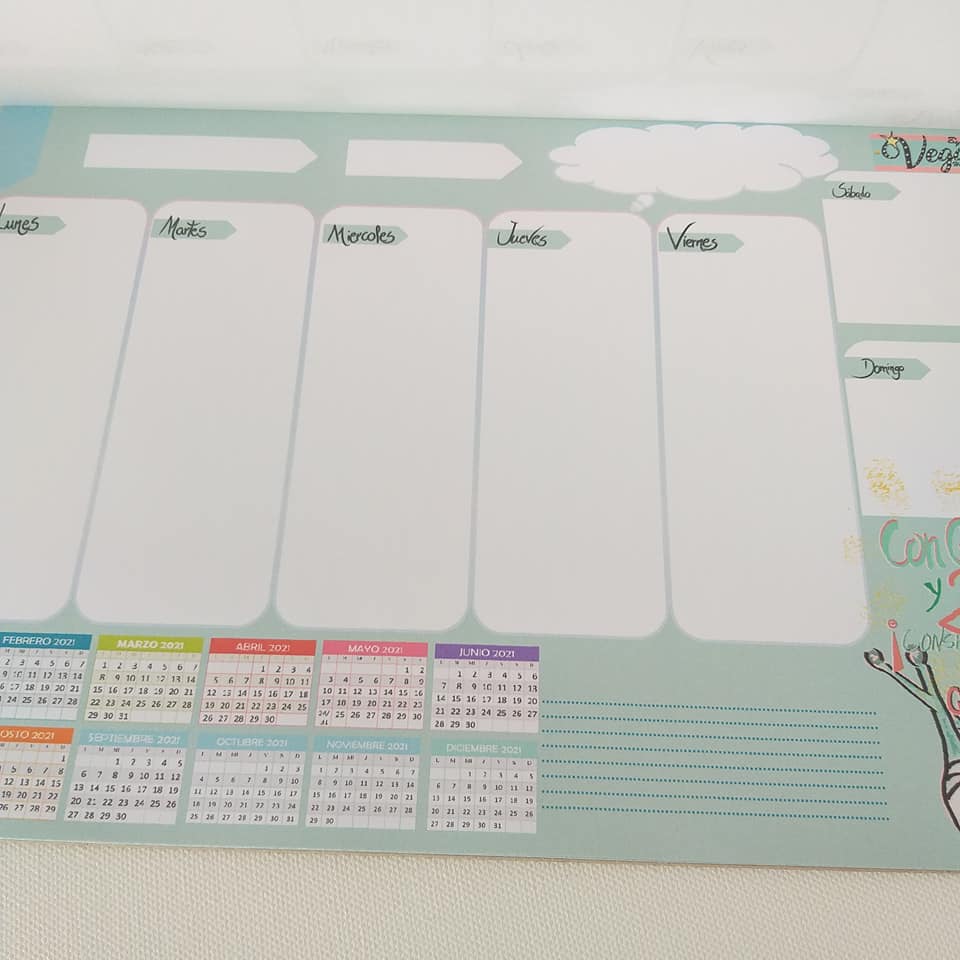 Planing semanal - Mod. verde mint - Imagen 2