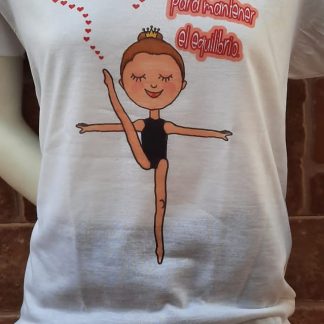 Camiseta "Baila para mantener el equilibrio"