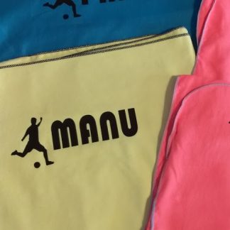 Nombre + futbolista en vinilo textil
