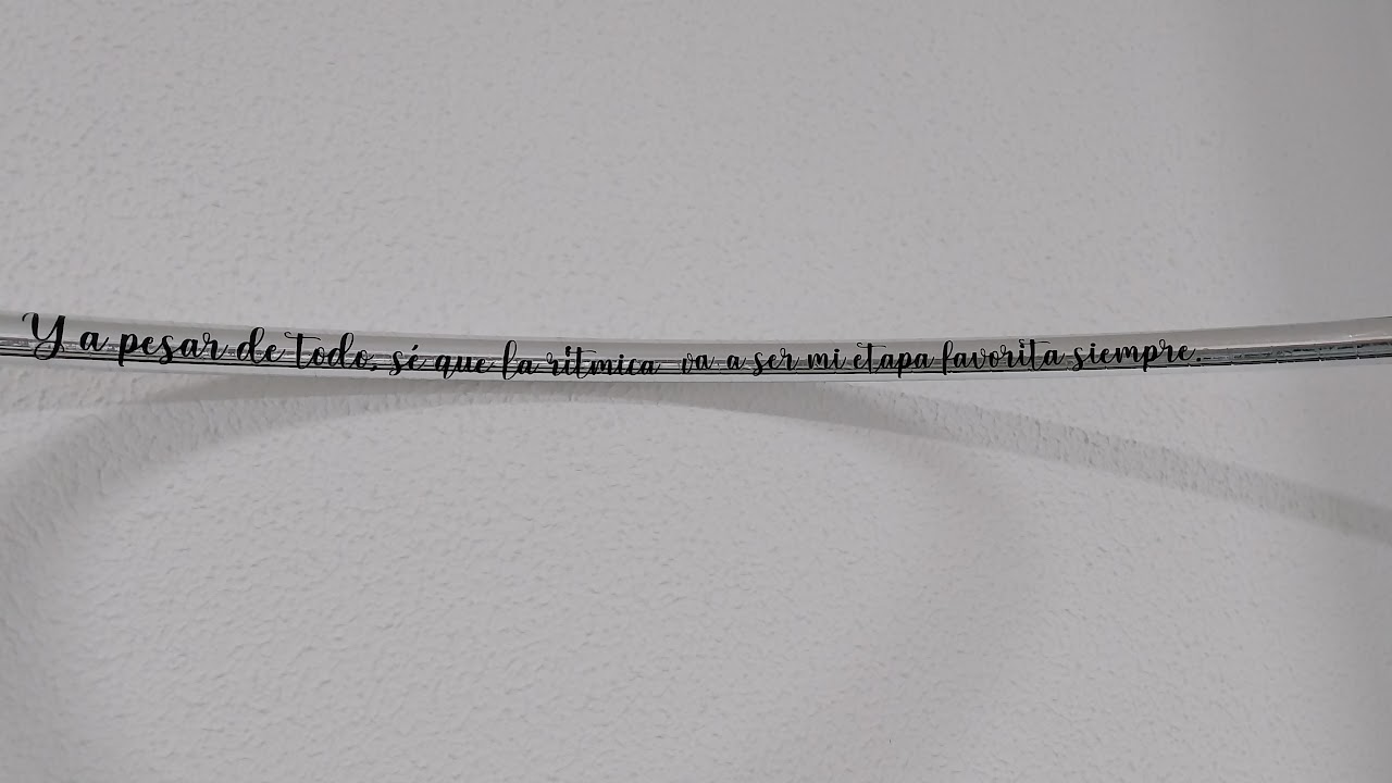 Frase o nombre en vinilo adhesivo para aro gimnasia rítmica - Imagen 10
