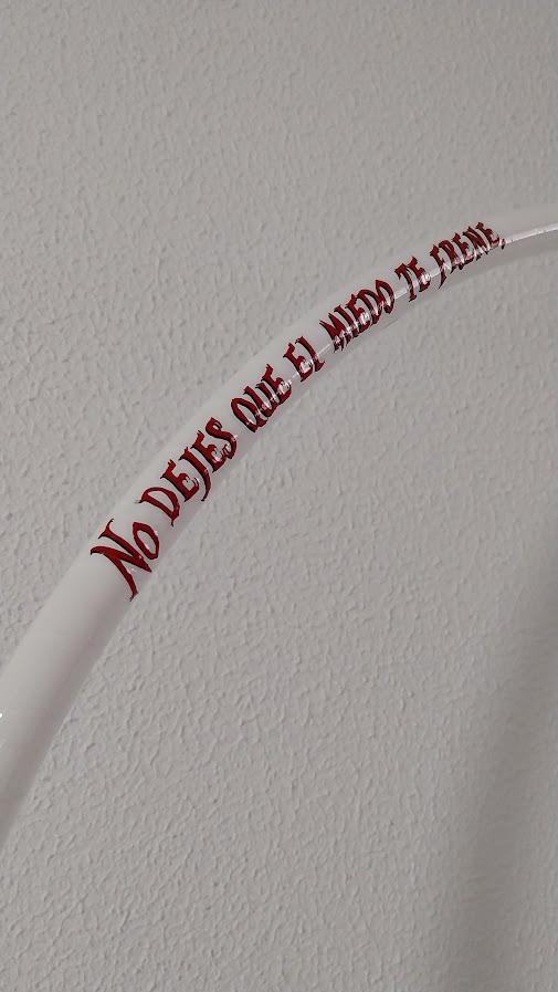 Frase o nombre en vinilo adhesivo para aro gimnasia rítmica - Imagen 18