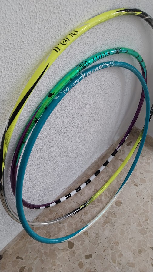 Frase o nombre en vinilo adhesivo para aro gimnasia rítmica - Imagen 8