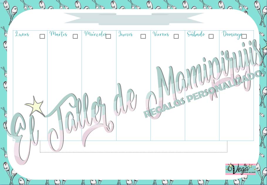 Planing semanal imprimible gimnasia - Imagen 4