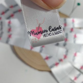 ETIQUETAS DOBLES DE TELA PERSONALIZADAS