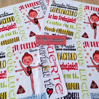 Toalla de la suerte personalizada