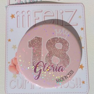 Chapa cumpleaños personalizada 75mm.