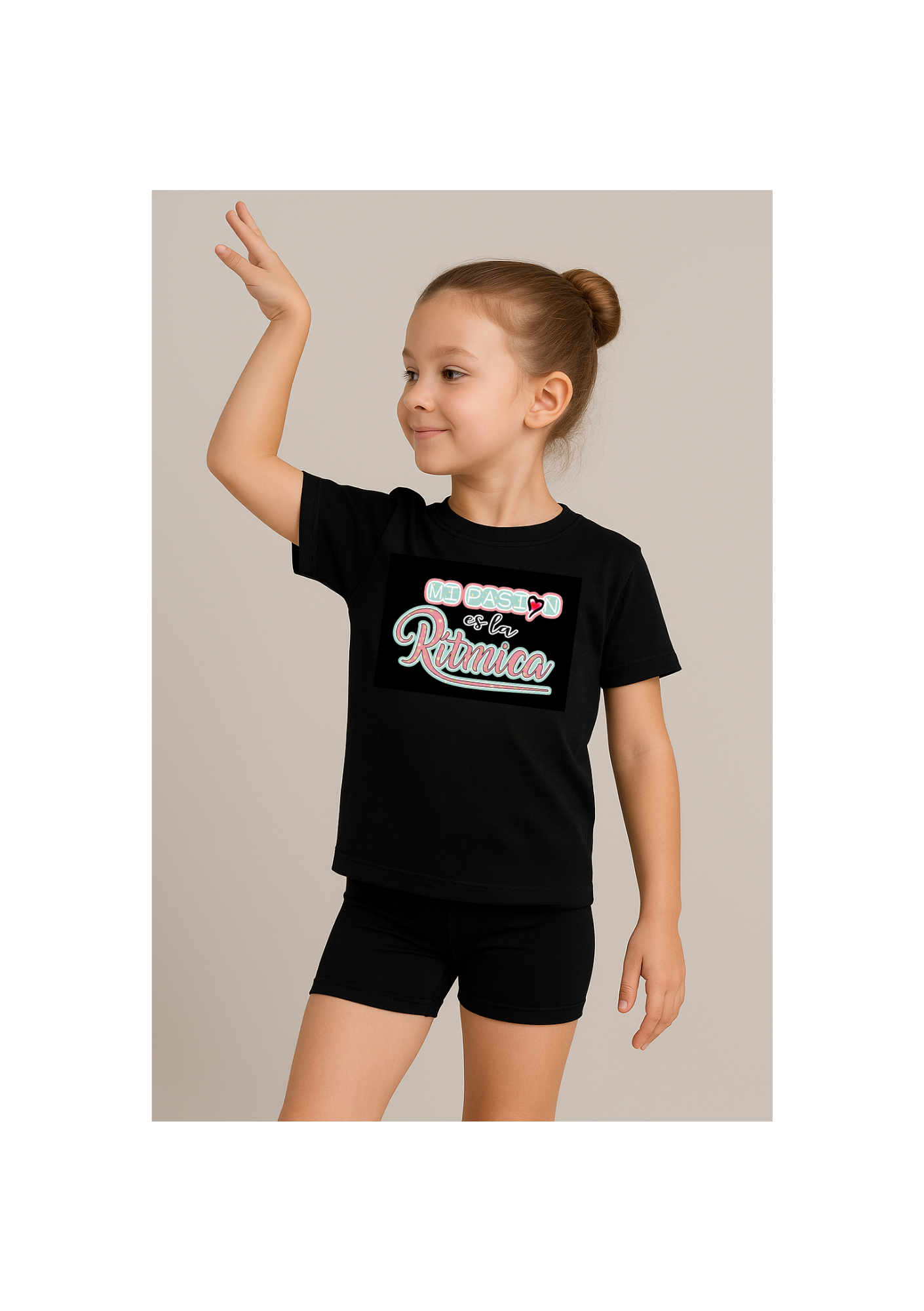 Camiseta Gimnasia Rítmica Mod. "Mi pasión" color. - Imagen 4