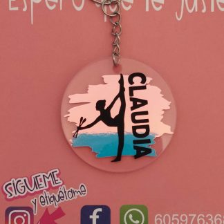 Llavero personalizado gimnasia rítmica