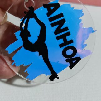 Llavero personalizado patinaje