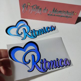 Vinilo adhesivo holográfico "Love Rítmica"