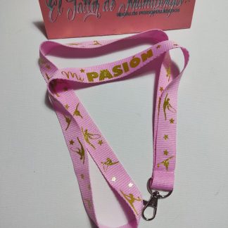 Lanyard - llavero Gimnasia (ROSA)