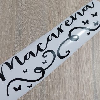 Nombre personalizado en vinilo adhesivo Mod. 2