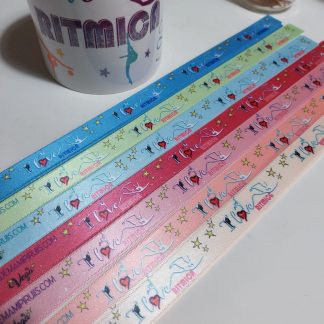 Pulsera de Tela "I love rítmica"
