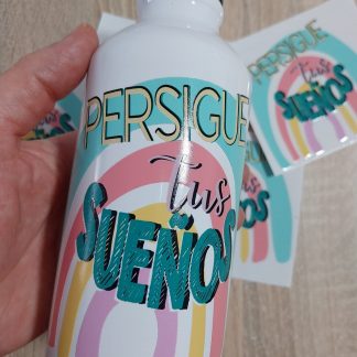Bidón Aluminio Mod. Persigue tus sueños UV