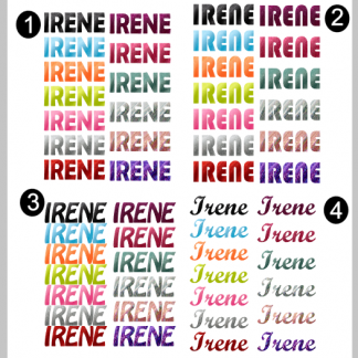 NOMBRE VINILO COLORES ESPECIALES