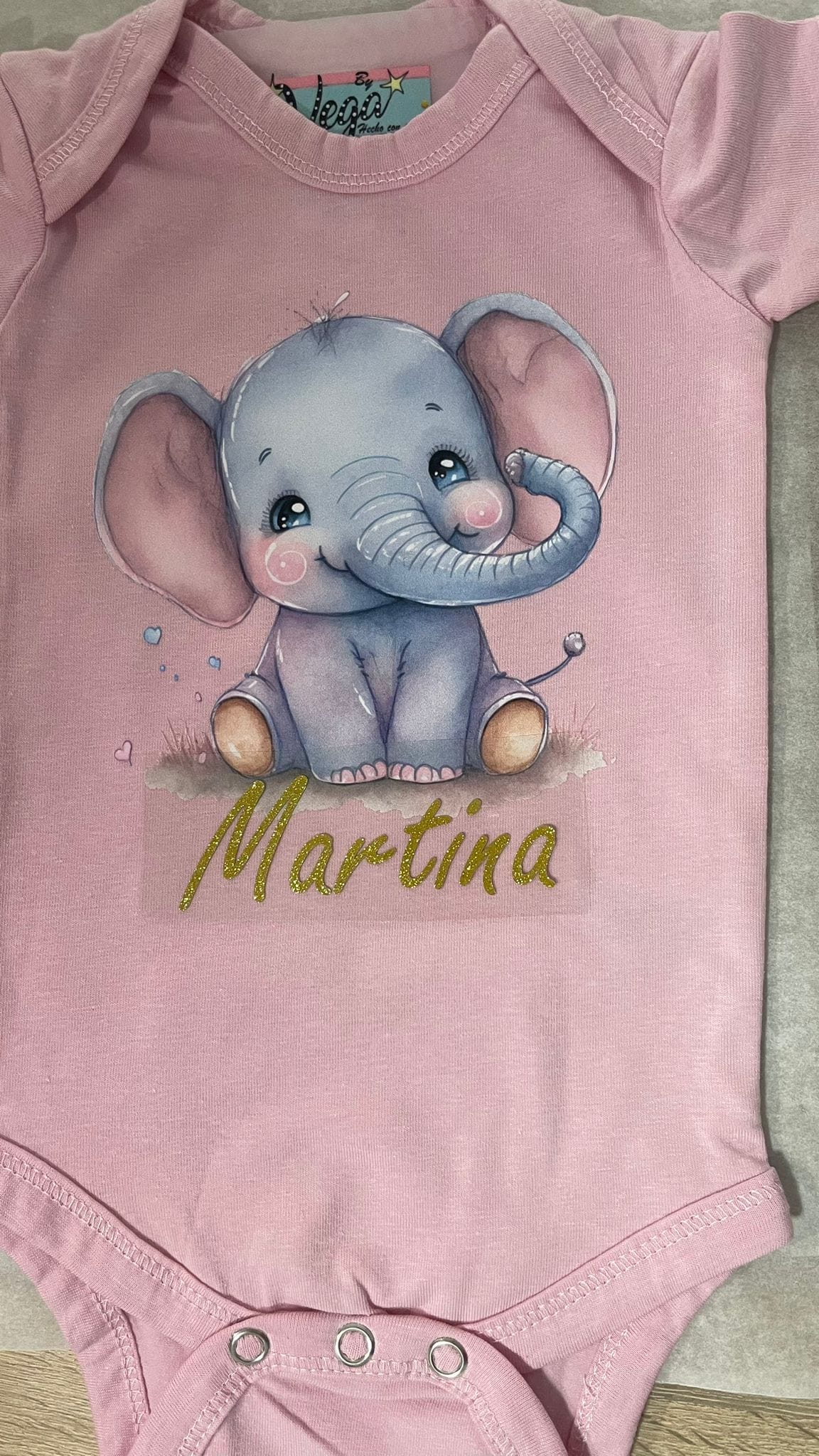 Body bebé personalizado Animales "quieres ser mi madrina? - Imagen 2
