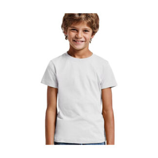 Camiseta manga corta blanca algodón