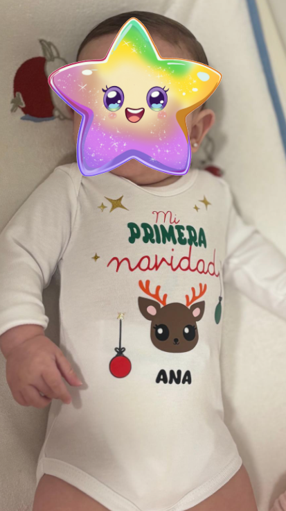 Body personalizado. Mi Primera Navidad Mod. Ciervo - Imagen 2