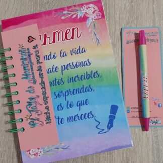 Libreta personalizada + boli