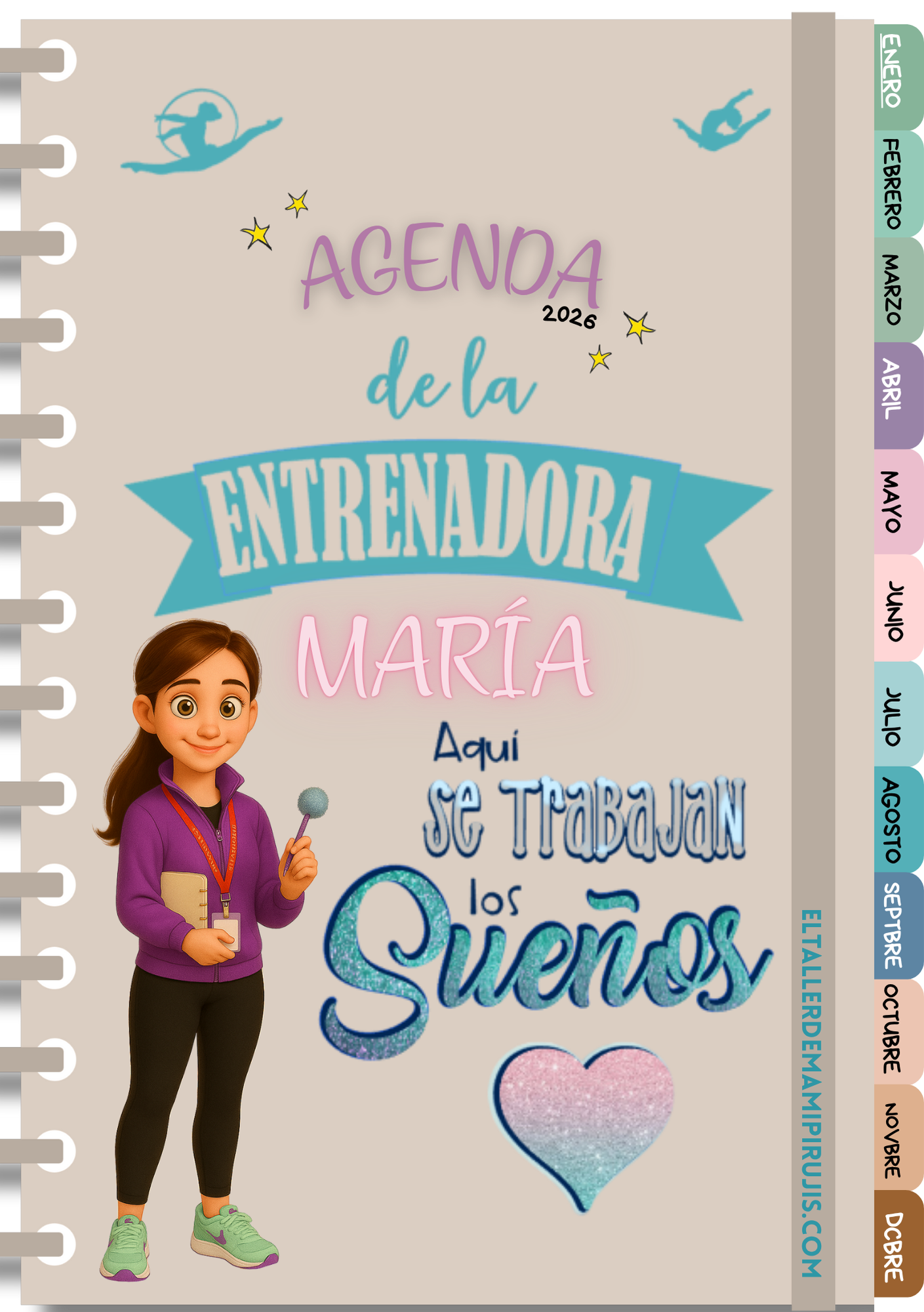 AGENDA ENTRENADORA PERSONALIZADA GIMNASIA RÍTMICA DIGITAL