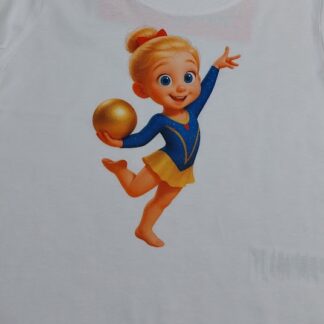 Camiseta Gimnasia Rítmica Mod. Niña con pelota