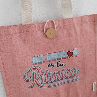 Bolsa algodón reciclado "Mi pasión es la Rítmica"
