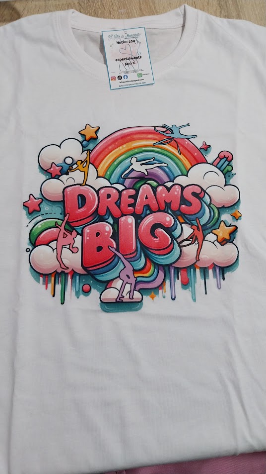Camiseta Gimnasia Rítmica Mod. "Big Dreams"