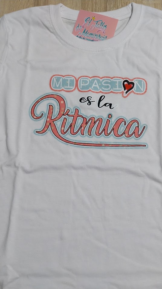 Camiseta Gimnasia Rítmica Mod. "Mi pasión" color. - Imagen 5