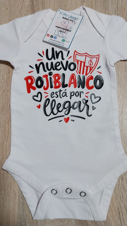 Body bebé personalizado Sevilla Fútbol